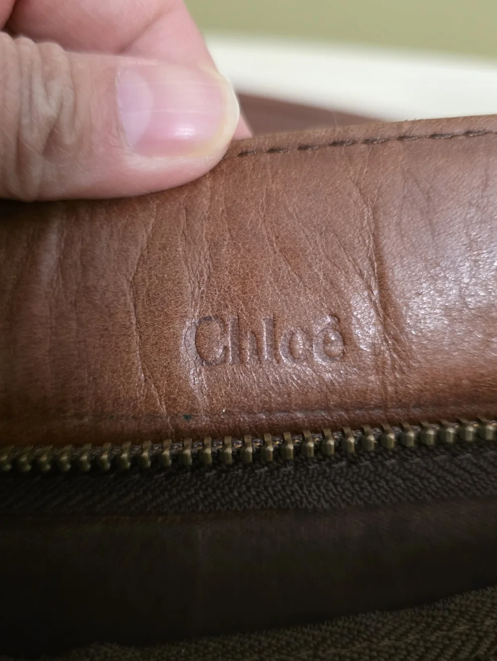 Chloe | Brown Leather Crossbody Bag - Picture 13 of 16